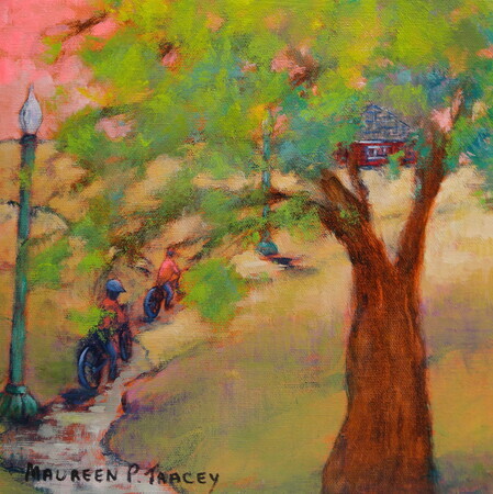 'Beautiful Ride in the Park', 10"x 10", Acrylic