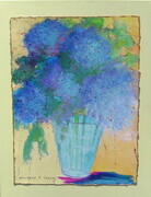 Flowers Forever,Painting 18"x 14" #2, with Brass Stand