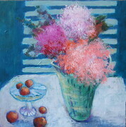 Fruit & Flowers, 12"x 12", Acrylic