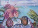 View from a Bajan Window:  Hibiscus & Monkey Pot   18"x 24"   Oil on Canvas